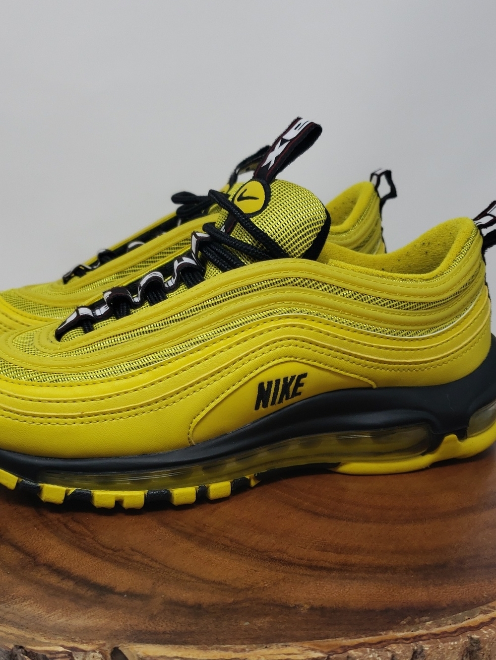 Nike Yellow and Black Air Max 97 Sneakers